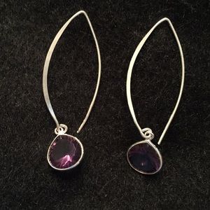 Ladies Semi Precious Sterling Earrings